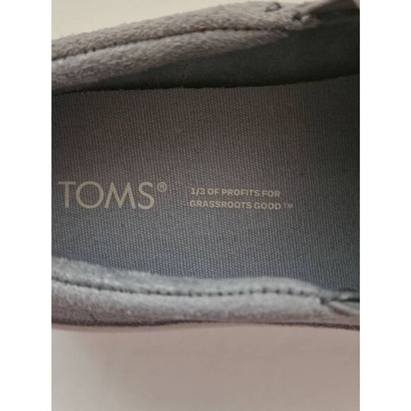 TOMS platform Suede ladies slip on shoe Nwot - Picture 7 of 12